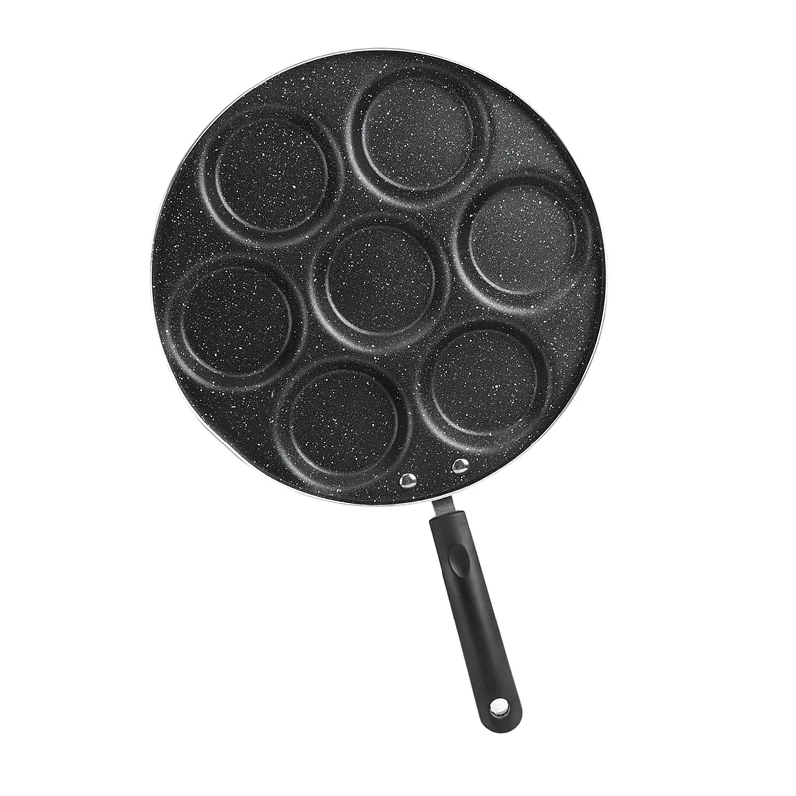 Non Stick Frying Pan 7 Holes for Eggs & Burgers - Kitchen Cookware