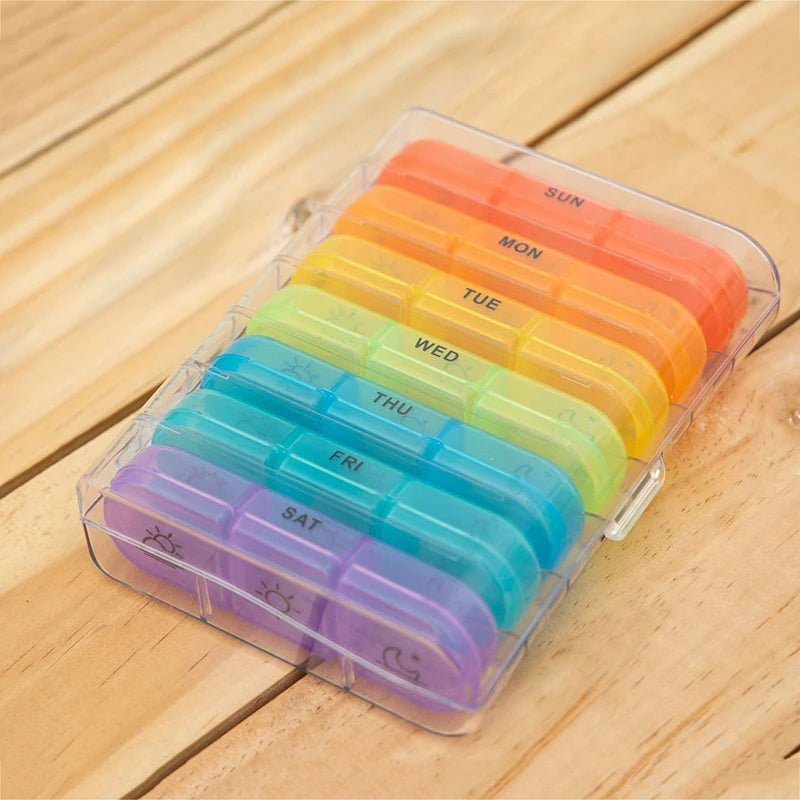 7-Day Pill Organizer with 21 Grids