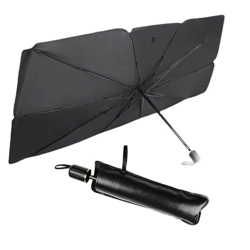 51" Car Sun Shade Umbrella | Foldable Windshield Visor