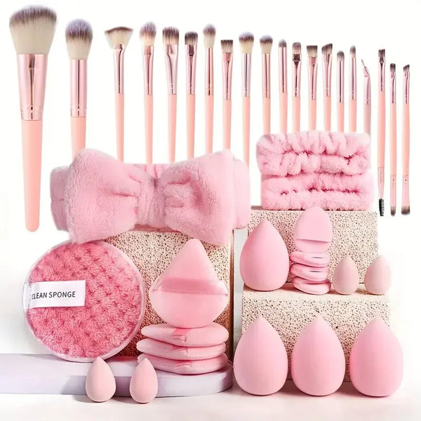 20 40 Pink Makeup Kit Complete Makeup Brush Set Big Set Includes