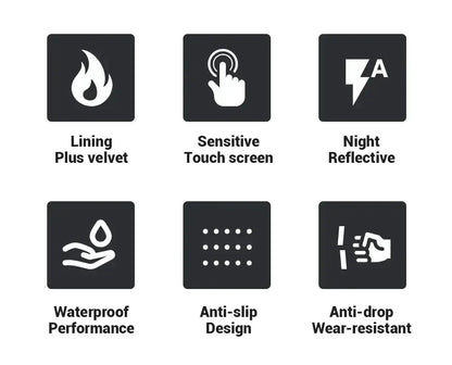 Waterproof Windproof Warm Winter Gloves with Anti-slip