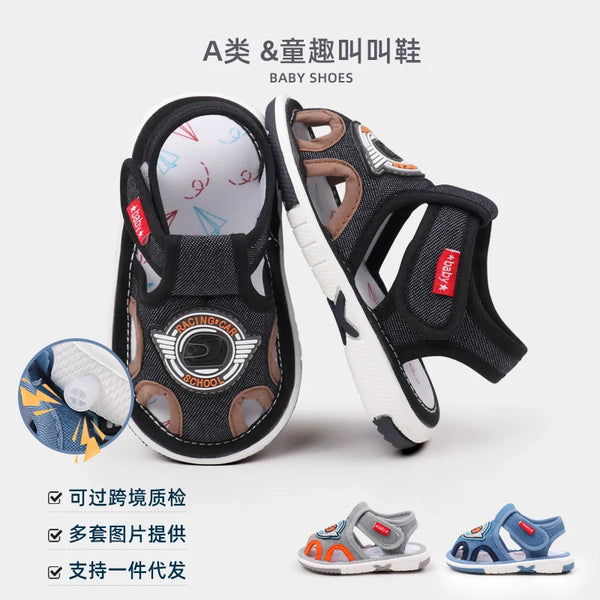 Baby Squeaky Shoes Summer Sandal Funny Toddler Sound Prewalking