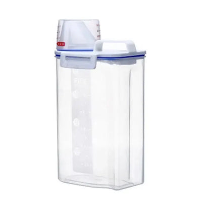 Rice Storage Canister with Measuring Cup | Moisture & Insect Proof