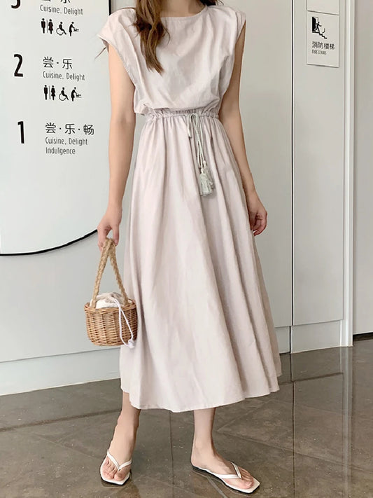 Summer Women Maxi Dress - Vintage Oversized Beach Robe