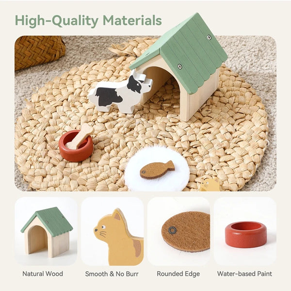Toy House Accessories Pet Set Great Pet Play Set For Dollhouses Fun