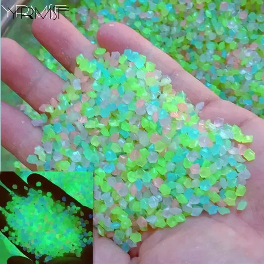 Luminous Sand Glow in Dark Pebbles Stone Garden Yard Outdoor Path Lawn Decorations