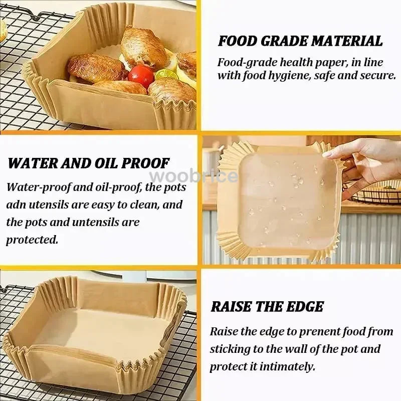 Air Fryer Parchment Paper Liners | Non-Stick & Heat-Resistant