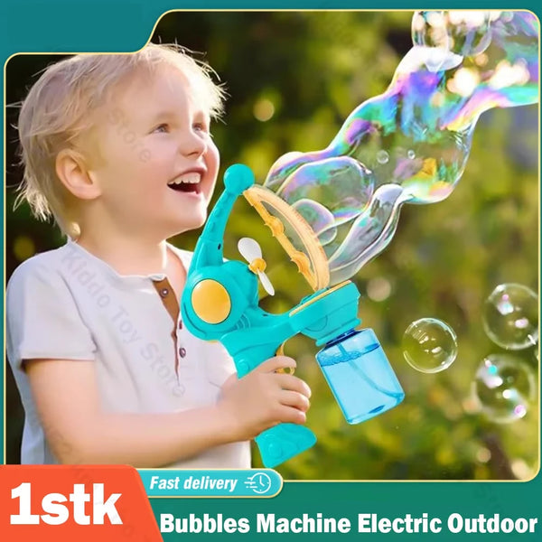 Bubbles Machine Electric Bubble Gun Large Small Bubbles Kids Toy