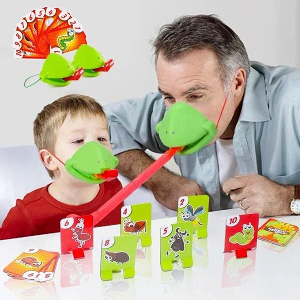 Board Games For Children Family Party Toys Frog Mask Wagging Tongue