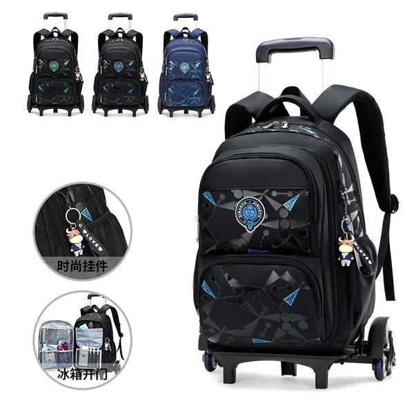 School Rolling Backpacks School Bags For Boys Trolley Bag
