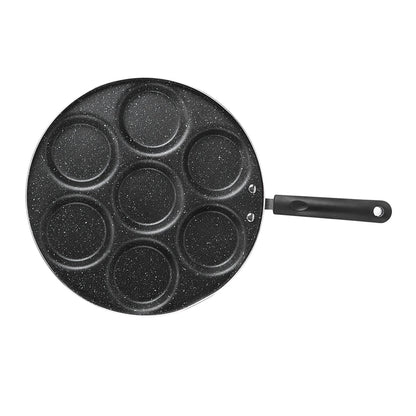 Non Stick Frying Pan 7 Holes for Eggs & Burgers - Kitchen Cookware