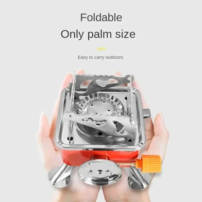 Portable Mini Square Stove – Ultra-Light Camping Cookware