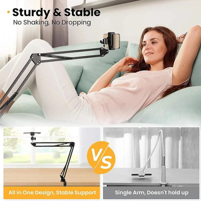 Flexible Arm Tripod for Phone Stand - 360° Rotation