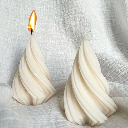 Roman Pillar Swirl Candle Mold - DIY Silicone Mold for Candles & Crafts