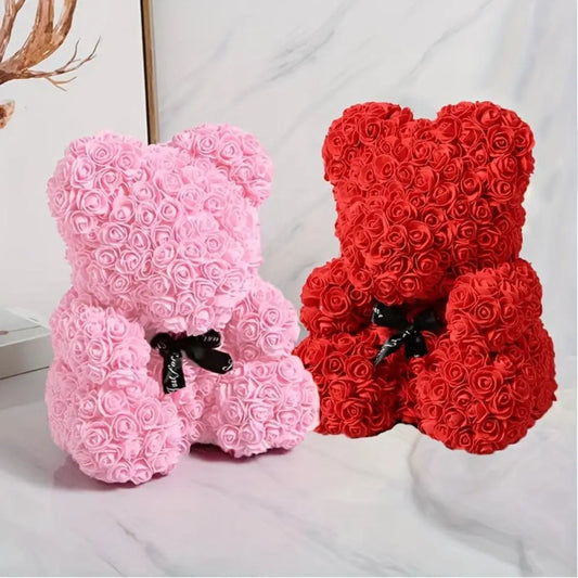 Rose Bear Artificial Foam Teddy Bear Valentine's Gift