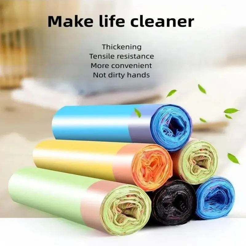Thickened Drawstring Garbage Bags | 10kg Capacity, Durable & Leak-Proof