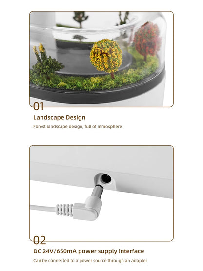 Rain Cloud Cool Mist Humidifier - 7-Color Night Light Aroma Diffuser