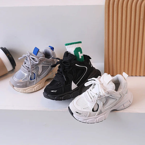 Kids Casual Sports Shoes With Thick Soles Boys Girls Fashion
