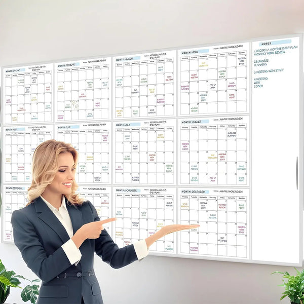 Wall Planner Erasable Large Wall Planner Calendar Erasable 12 Month