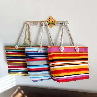 Women’s Canvas Beach Bag - Printed Tote for Ladies