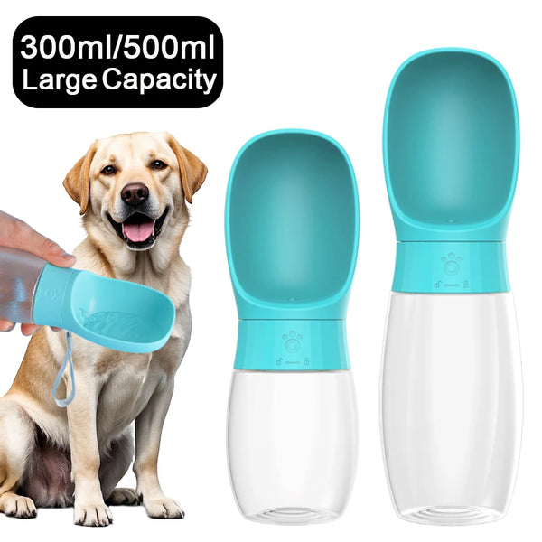 300ML 500ML Big Dog Water Bottle Portable Drinking Bowl For Small