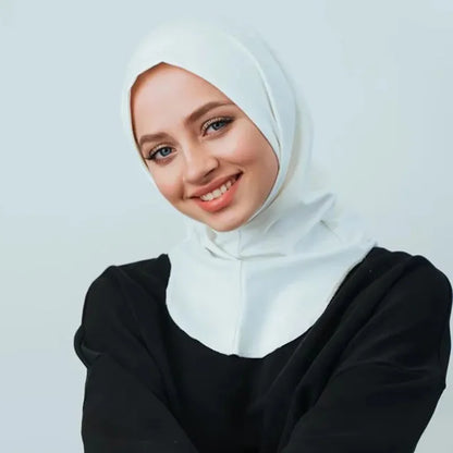 Adjustable Modal Hijab Cap - Stretchy Turban Full Neck Coverage