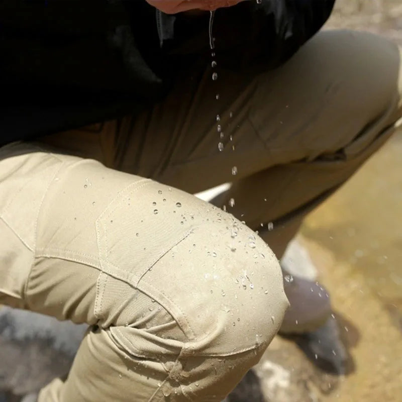 Men's Tactical Cargo Pants - Waterproof & Wear-Resistant Outdoor Trousers