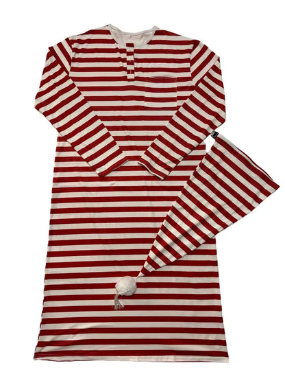 2025 Autumn Men's Nightgown Male Long Robe Solid Thin Loose Plus Size Long Sleeve One-Piece Pajamas for Men Bathrobe Homewear