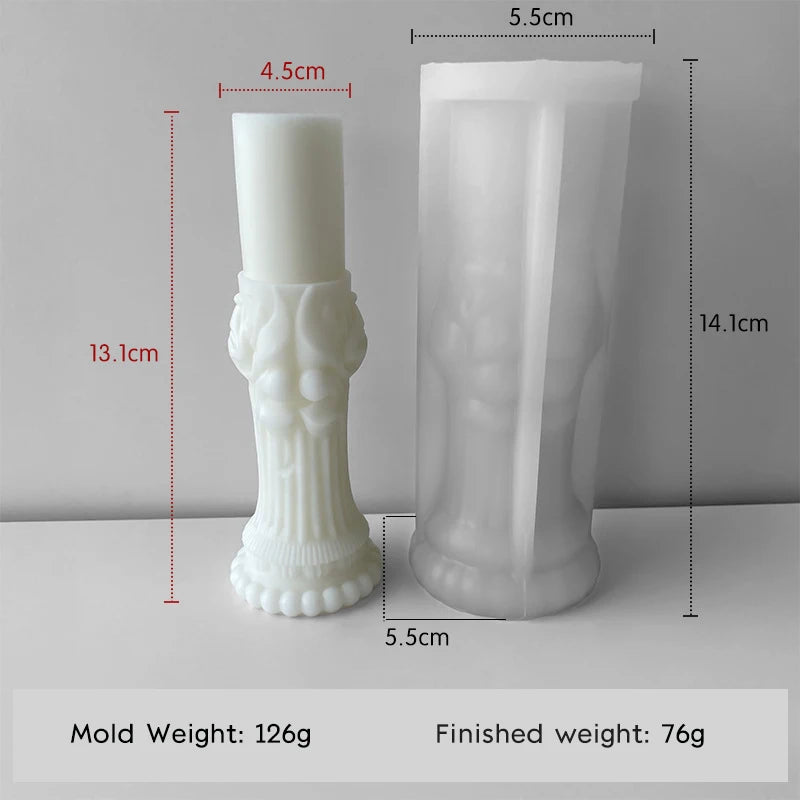 Candle Mold - DIY Scented Candle Silicone Mold for Tabletop Decor