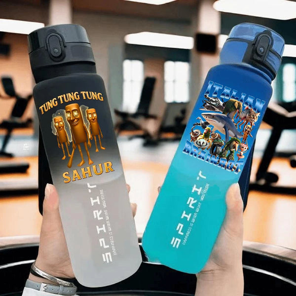 Tralalero Tralala Water Bottles Kids Italian Brainrot Summer Cup