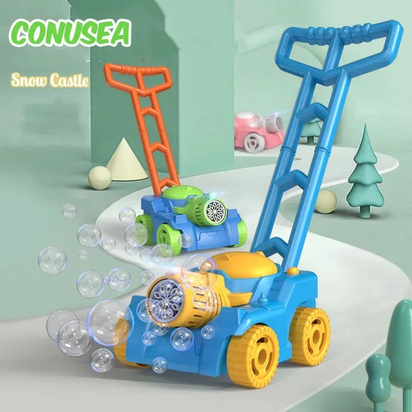 Kids Toys Tank Trolley Bubble Gun Machine Automatically Electric