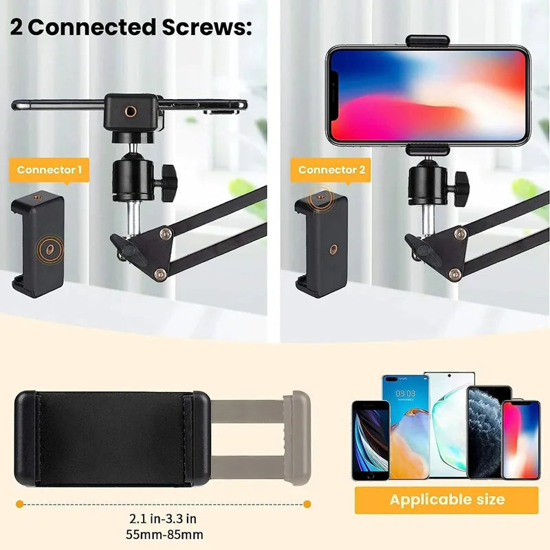 Flexible Arm Tripod for Phone Stand - 360° Rotation