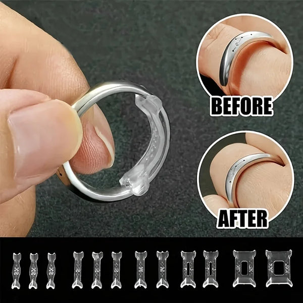 12 Rings Set Adjustable Pad Ring Size Adjuster Fixed Loose Ring Size