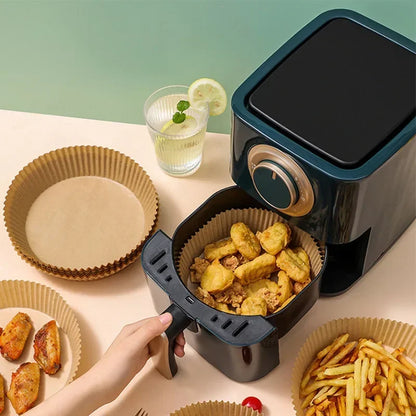 50/100Pcs Non-Stick Air Fryer Disposable Paper Liners for Baking