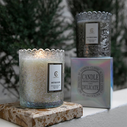 Luxury Scented Soy Candle - Natural Essential Oil for Sleep & Stress Relief