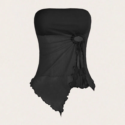 Women's Summer Sleeveless Off Shoulder Tube Tanks