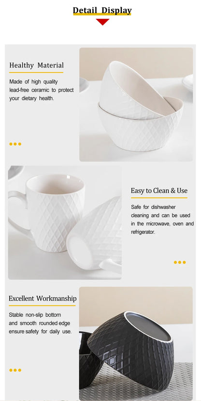 16 Piece Ceramic Dinner Tableware Set