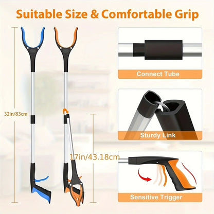 Garbage Picker Gripper With 360 ° Rotating 32" Lightweight Gripper for the Elderly
