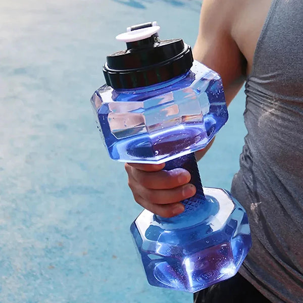 2 2l Dumbbell Shaped Kettle Sport Water Bottle Fitness Cycling Water