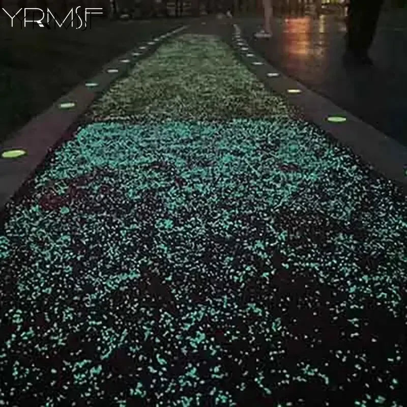 Luminous Sand Glow in Dark Pebbles Stone Garden Yard Outdoor Path Lawn Decorations