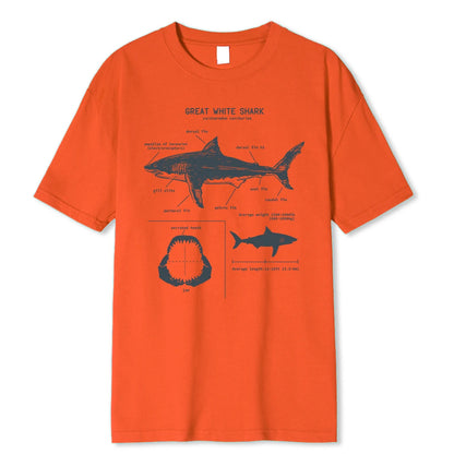 Great White Shark Anatomy T-Shirt