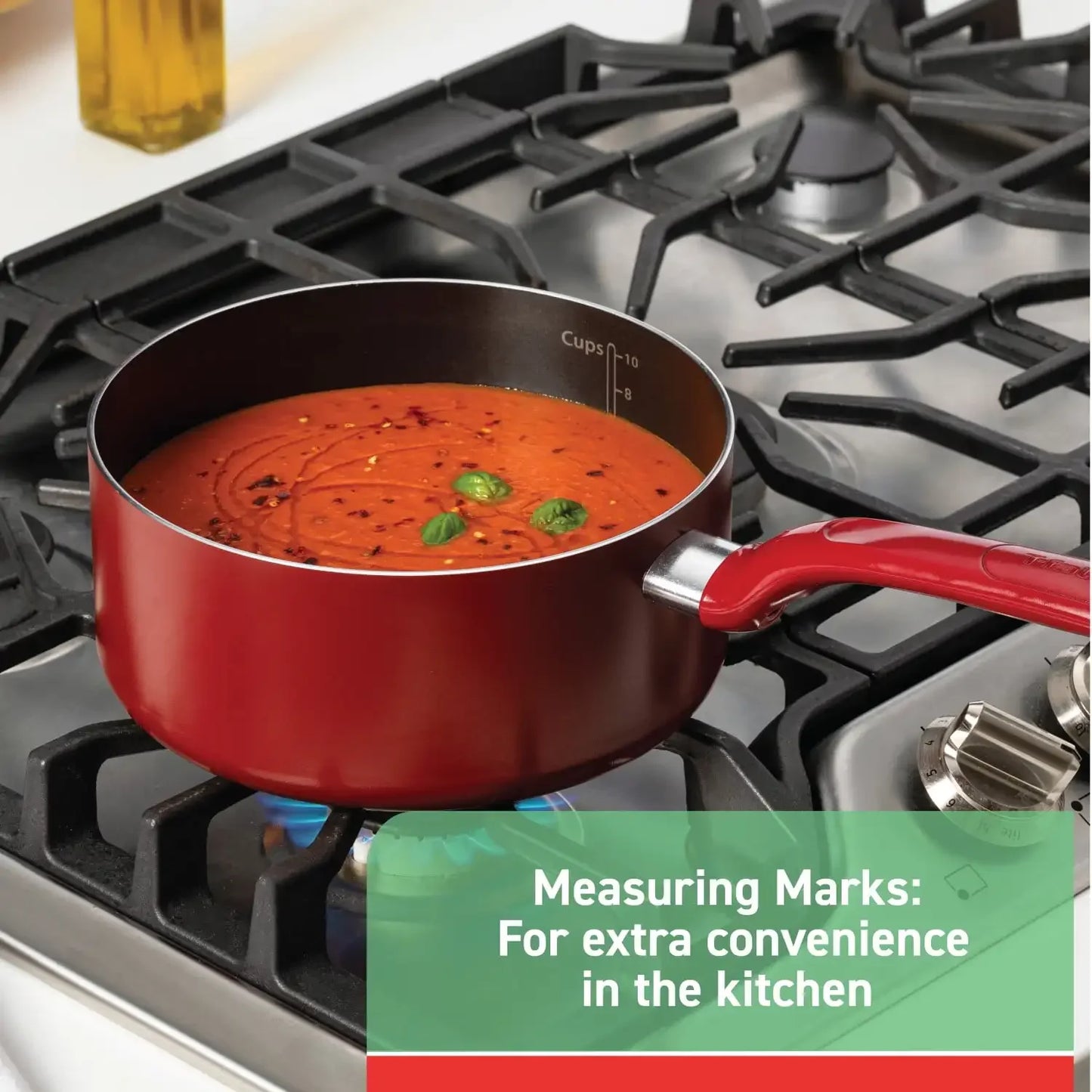 20pc Non-Stick Cookware Set | Easy Care Red Kitchen
