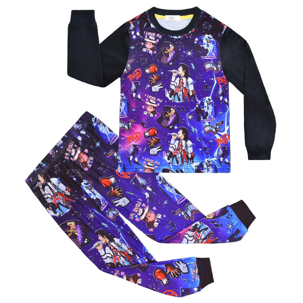 Kids Set Michael Jackson Clothing Girls Boys Tops And Pants Toddler