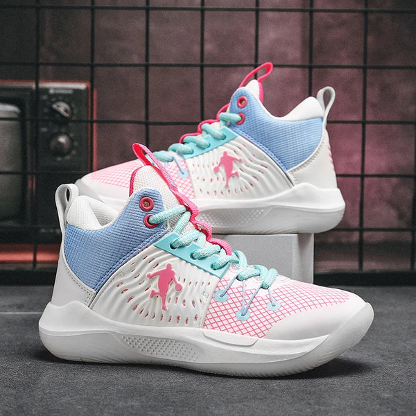 Brand Design Basketball Shoes For Kids Sneakers Comfort Cushion Boys