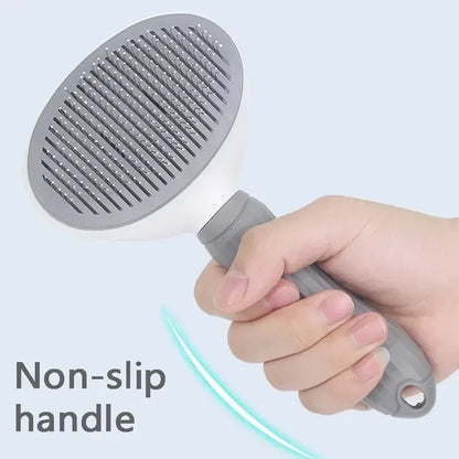 Self-Cleaning Pet Brush – Dematting Comb for Dogs & Cats