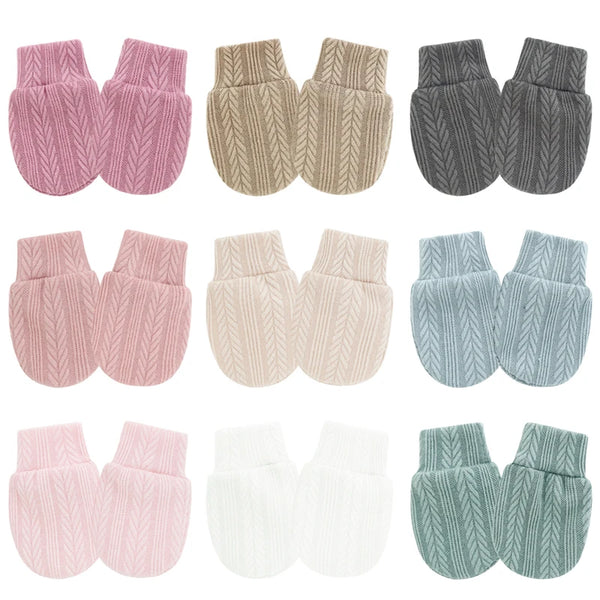 Pairs Newborn Gloves Jacquard Anti Scratch