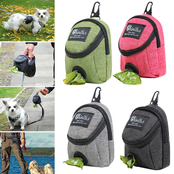Pet Dog Treat Pouch Portable Multifunction Dog Training Bag Outdoor