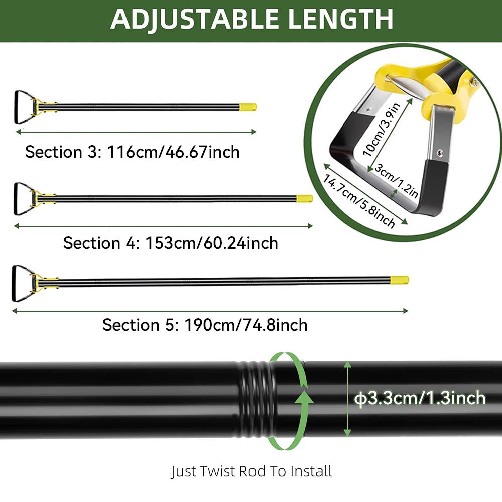 Adjustable Long Handle Scuffle Hoe