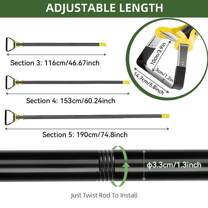 Adjustable Long Handle Scuffle Hoe
