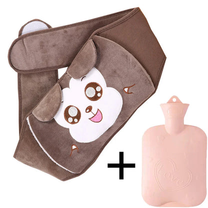 Hot Water Bottle Bag | Plush Waist Cover for Pain Relief